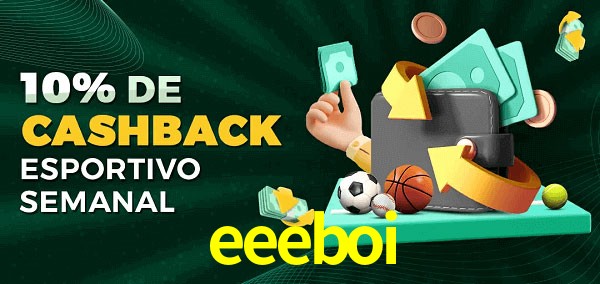 10% de bônus de cashback na eeeboi